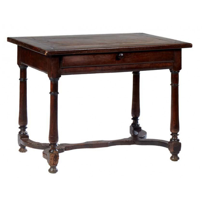 Appraisal: French Provincial Louis XIV Style Carved Cherry Writing Table th