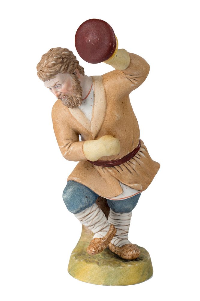 Appraisal: A RUSSIAN PORCELAIN FIGURE OF A DANCING MAN GARDNER PORCELAIN