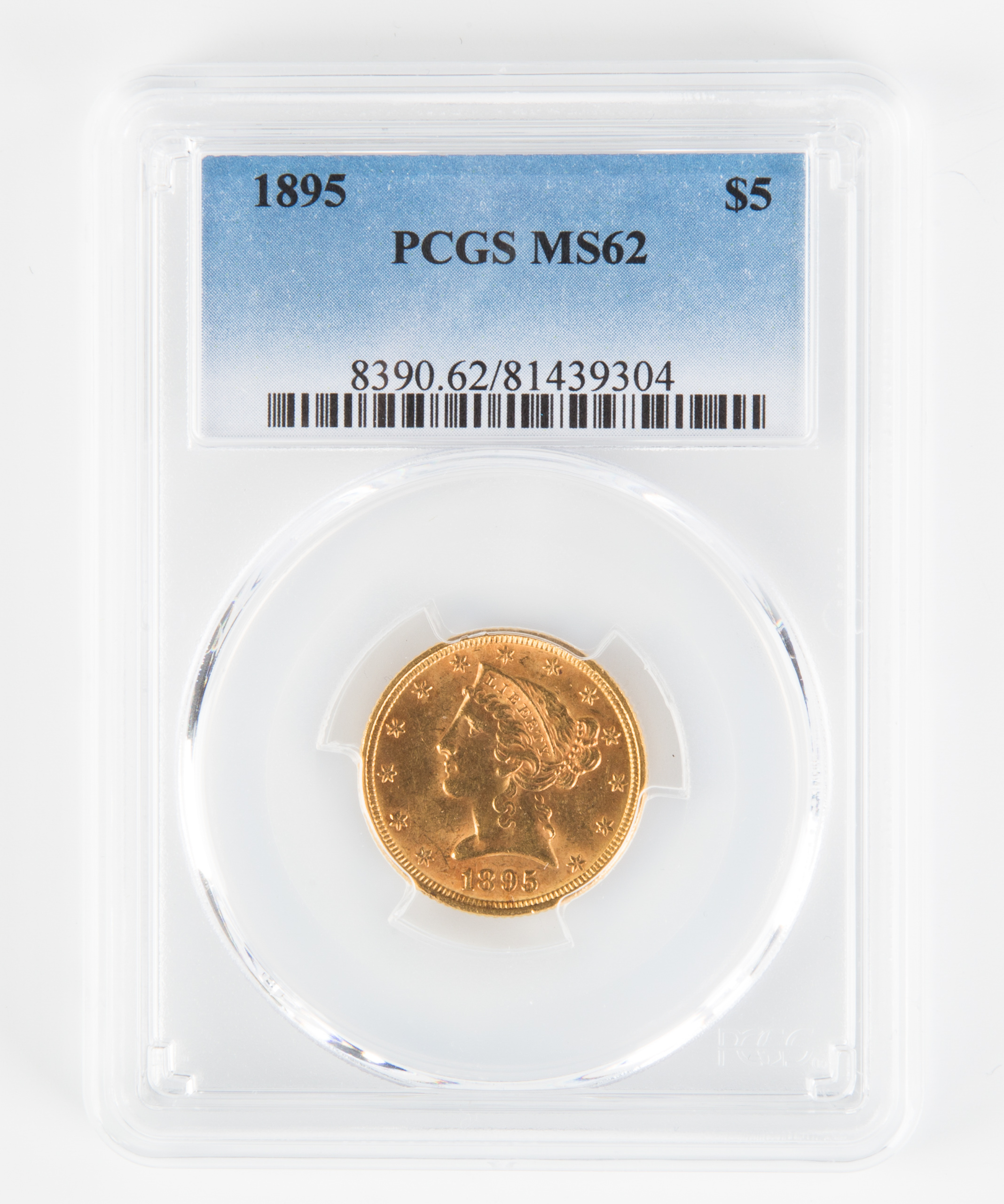 Appraisal: Five Dollar Liberty Gold Coin PCGS MS