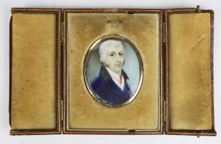 Appraisal: miniature portrait remembrance locket signed Cosway Richard Cosway English -