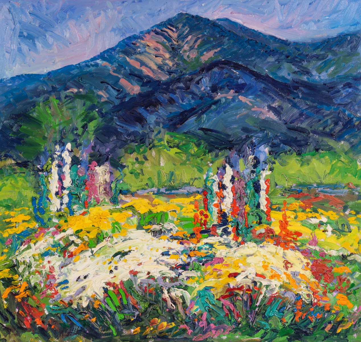 Appraisal: RON CHEEK - OIL ON PANELRonald Allen Cheek Idaho -