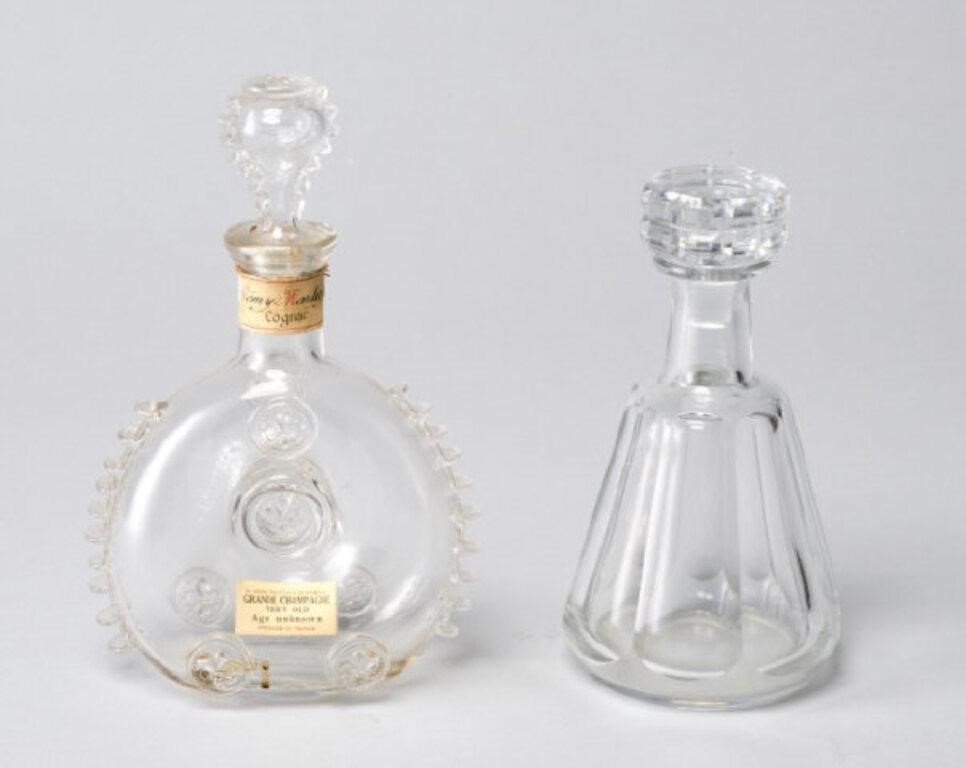 Appraisal: Two Baccarat Decanters the first of classic faceted cut crystal