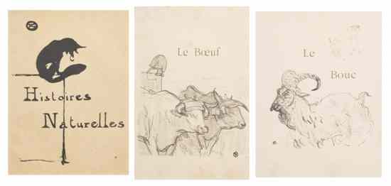 Appraisal: Henri de Toulouse-Lautrec French - Histoires Naturelles Le Bouc and