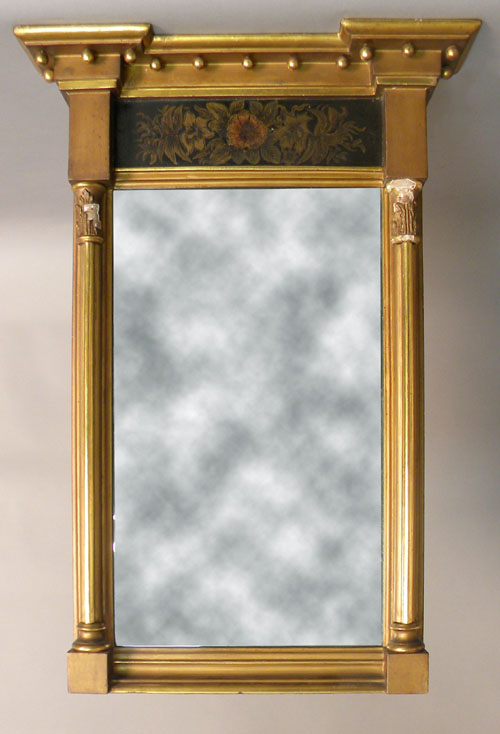 Appraisal: Federal giltwood mirror th c l w