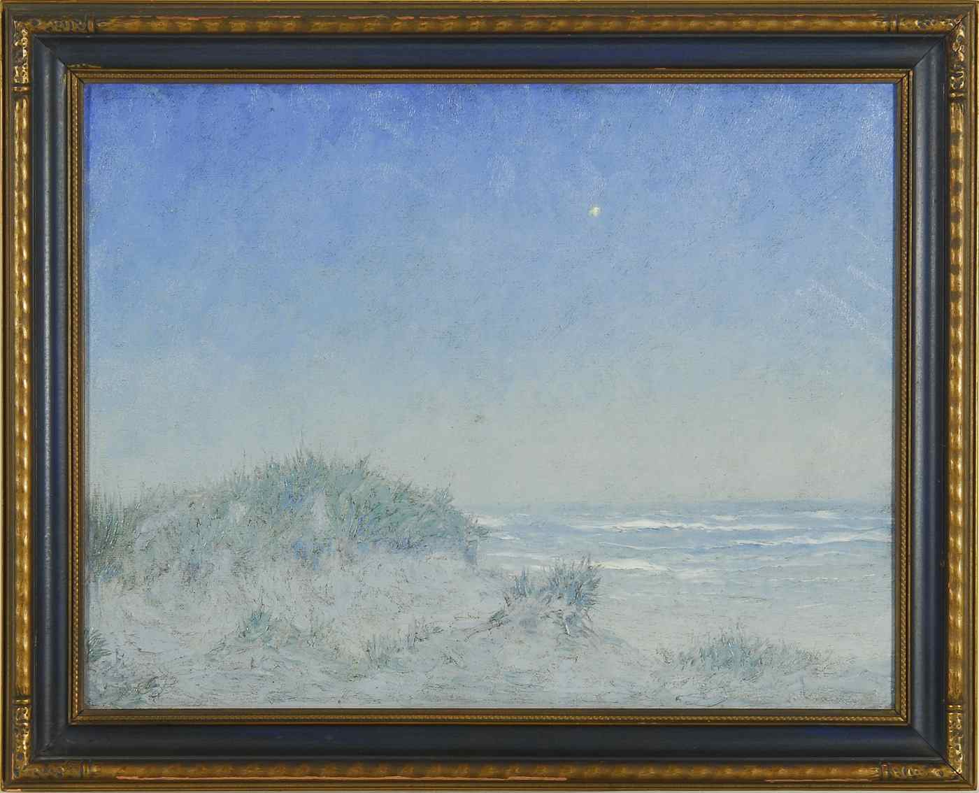 Appraisal: ATTRIBUTED TO LEWIS DUCKETTEnglish b Evening at the Beach'' Unsigned