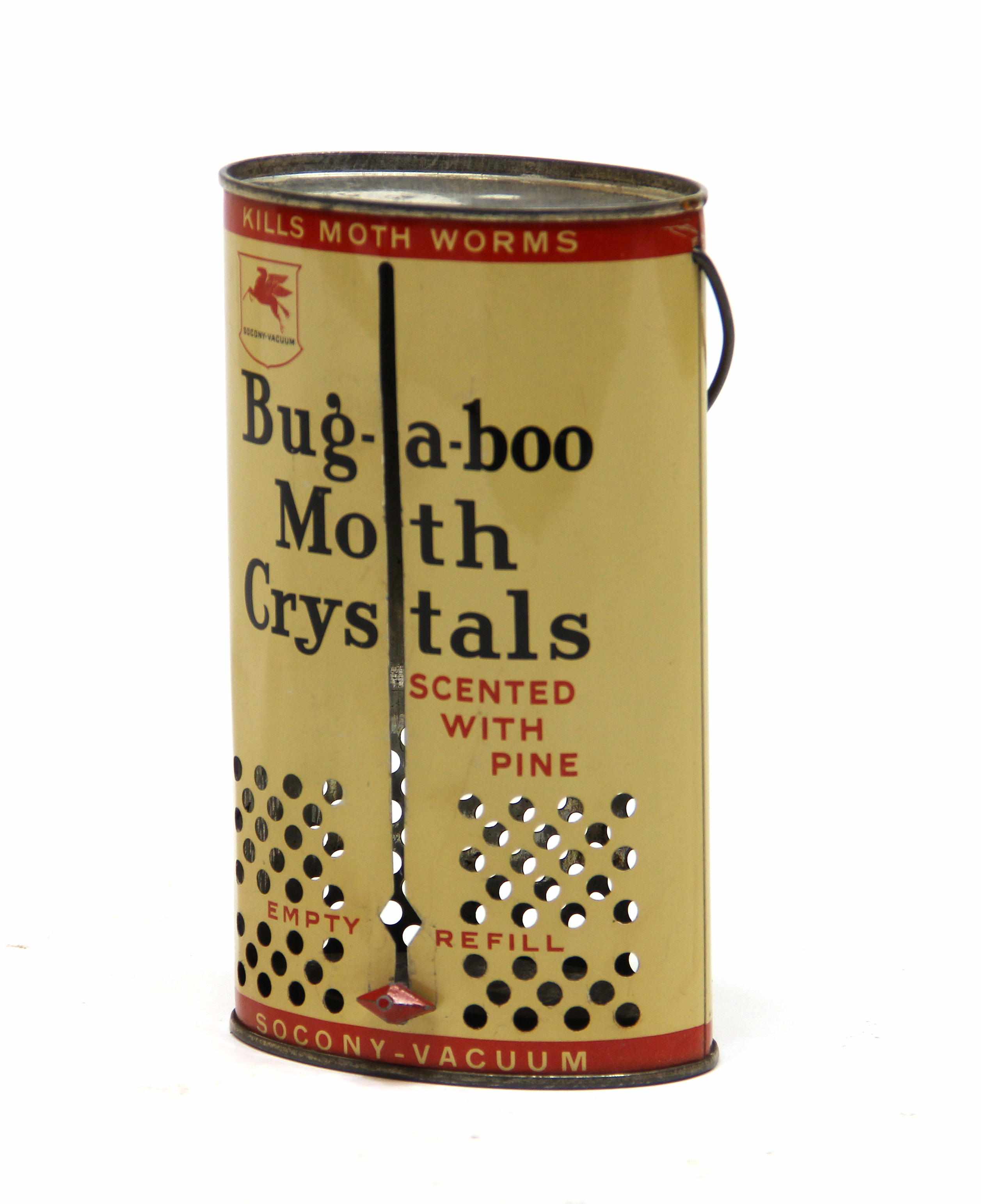 Appraisal: A rare Socony Vacuum ''Buggaboo'' moth chrystal dispensing can circa