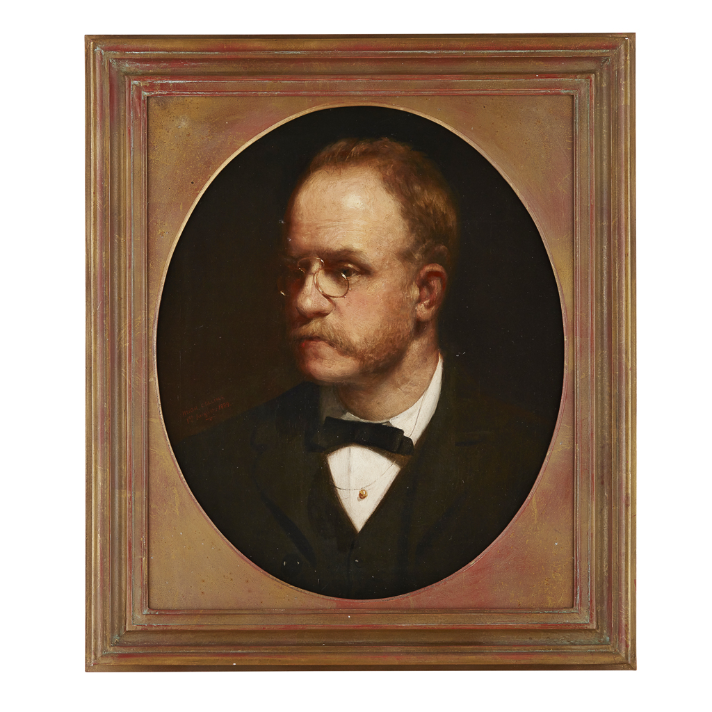 Appraisal: TH CENTURY BRITISH SCHOOL PORTRAIT OF A GENTLEMAN Inscribed 'Hugh