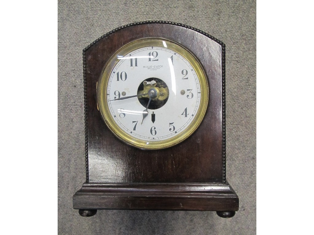 Appraisal: Mahogany cased mantle clock marked Bulle