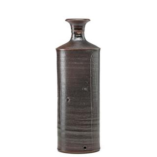 Appraisal: ROBERT TURNER Stoneware bottle ROBERT TURNER - Stoneware lamp base