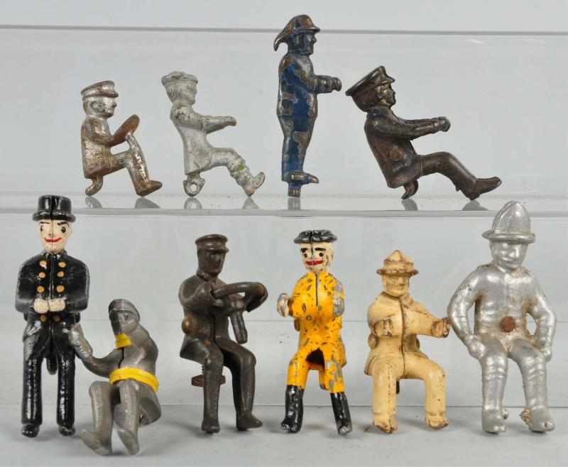 Appraisal: Lot of Aluminum Reproduction Toy Figures Description Various conditions and