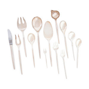 Appraisal: An Anton Michelsen Silver Flatware Set Retailed by H Nils