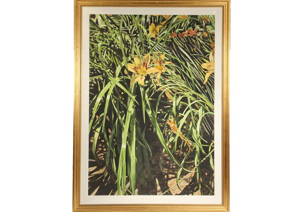 Appraisal: DEBORAH RUBIN MA - - Tiger Lilies a monumental realist