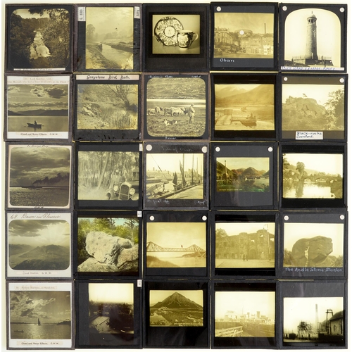 Appraisal: Magic lantern slides and glass negatives United Kingdom and Europe