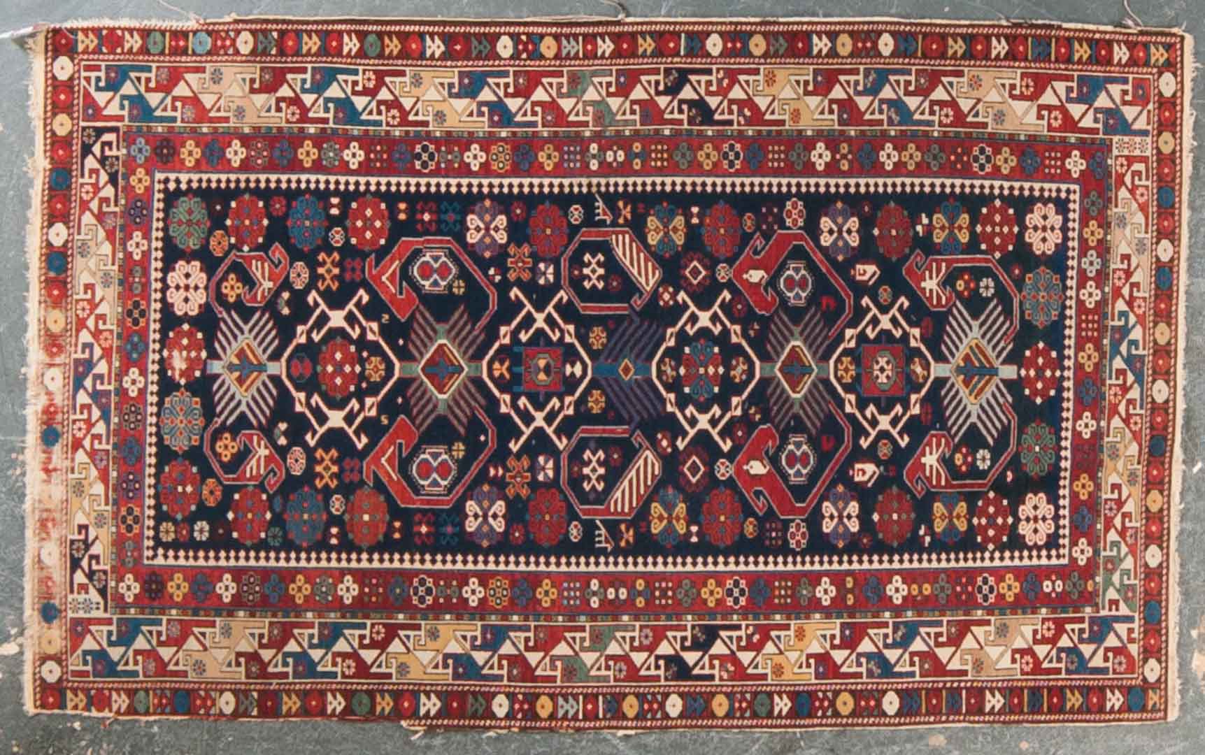 Appraisal: Antique Shirvan rug approx x Caucuses circa