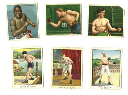 Appraisal: Cigarette Cards Hassan Boxers - incl Jack Johnson Mecca sporting