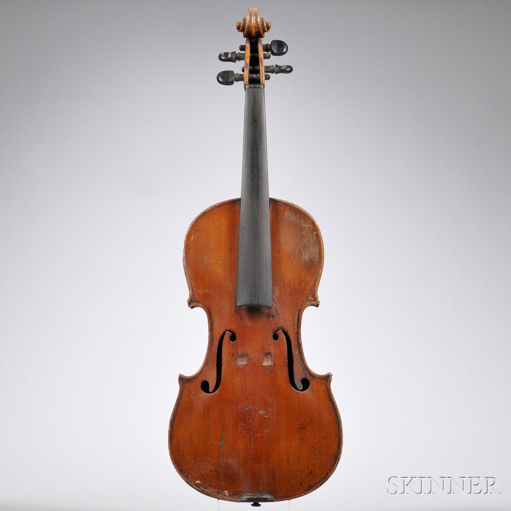 Appraisal: Violin labeled NICOLAUS AMATUS length of back mm with case