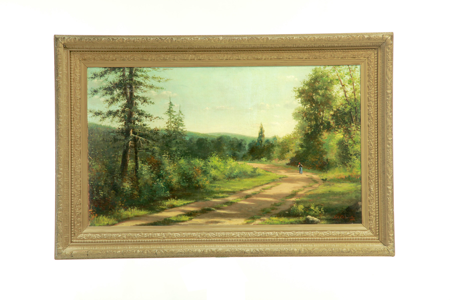 Appraisal: LANDSCAPE AMERICAN OR EUROPEAN SCHOOL LATE TH CENTURY Oil on