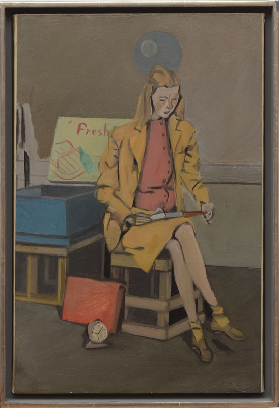 Appraisal: ELAINE DE KOONING - WOMAN IN A SUIT Oil on