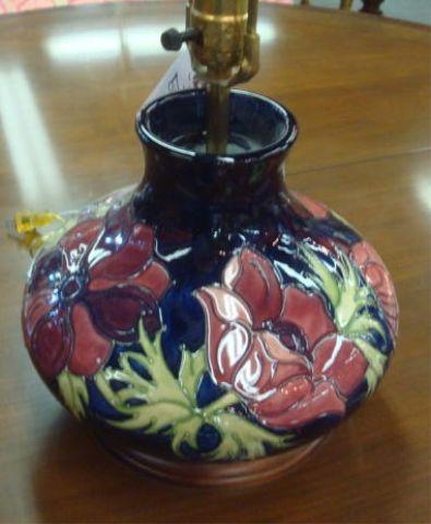 Appraisal: MOORCROFT Porcelain Lamp From a Stamford CT home