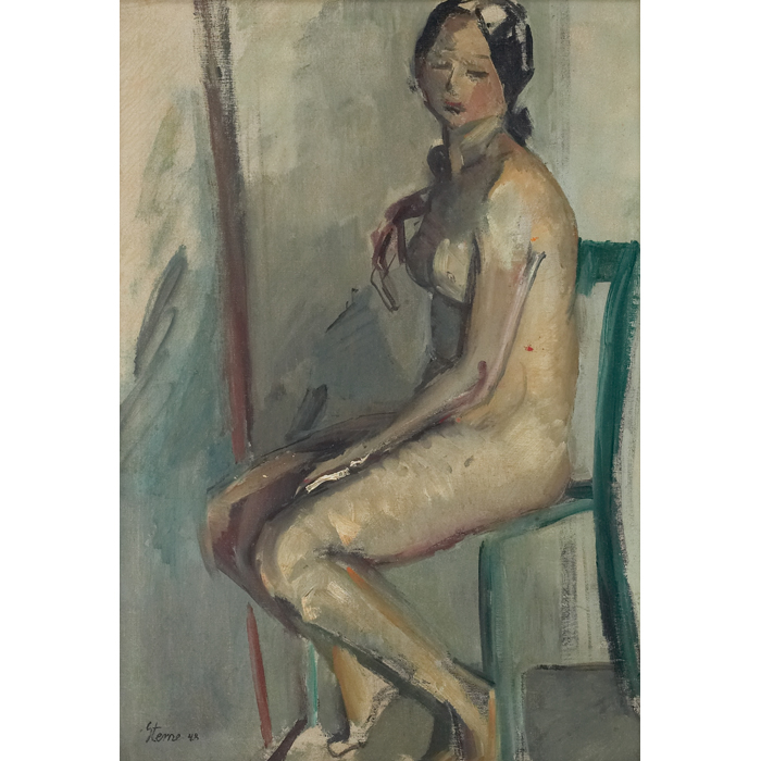 Appraisal: Maurice H Sterne American - ''Seated Nude '' oil on