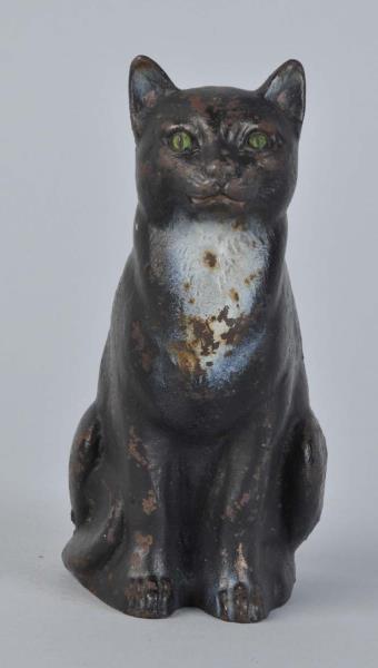 Appraisal: Cast Iron Sitting Cat Doorstop Made by Judd Company Full-figure