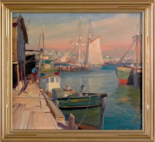 Appraisal: Emile Albert Gruppe American - oil on canvas titled Gloucester