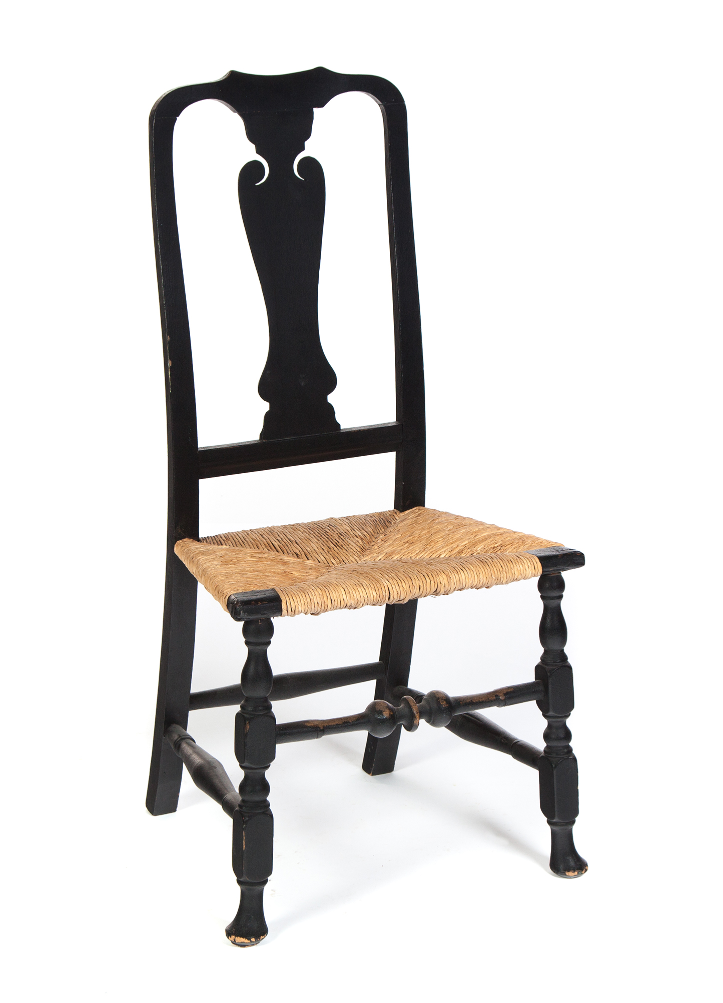 Appraisal: AMERICAN COUNTRY QUEEN ANNE SIDE CHAIR Ca - mixed woods