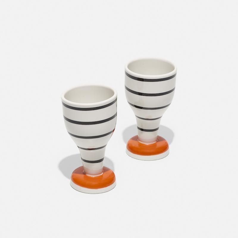 Appraisal: Alexander Girard cups from La Fonda del Sol pair Alexander