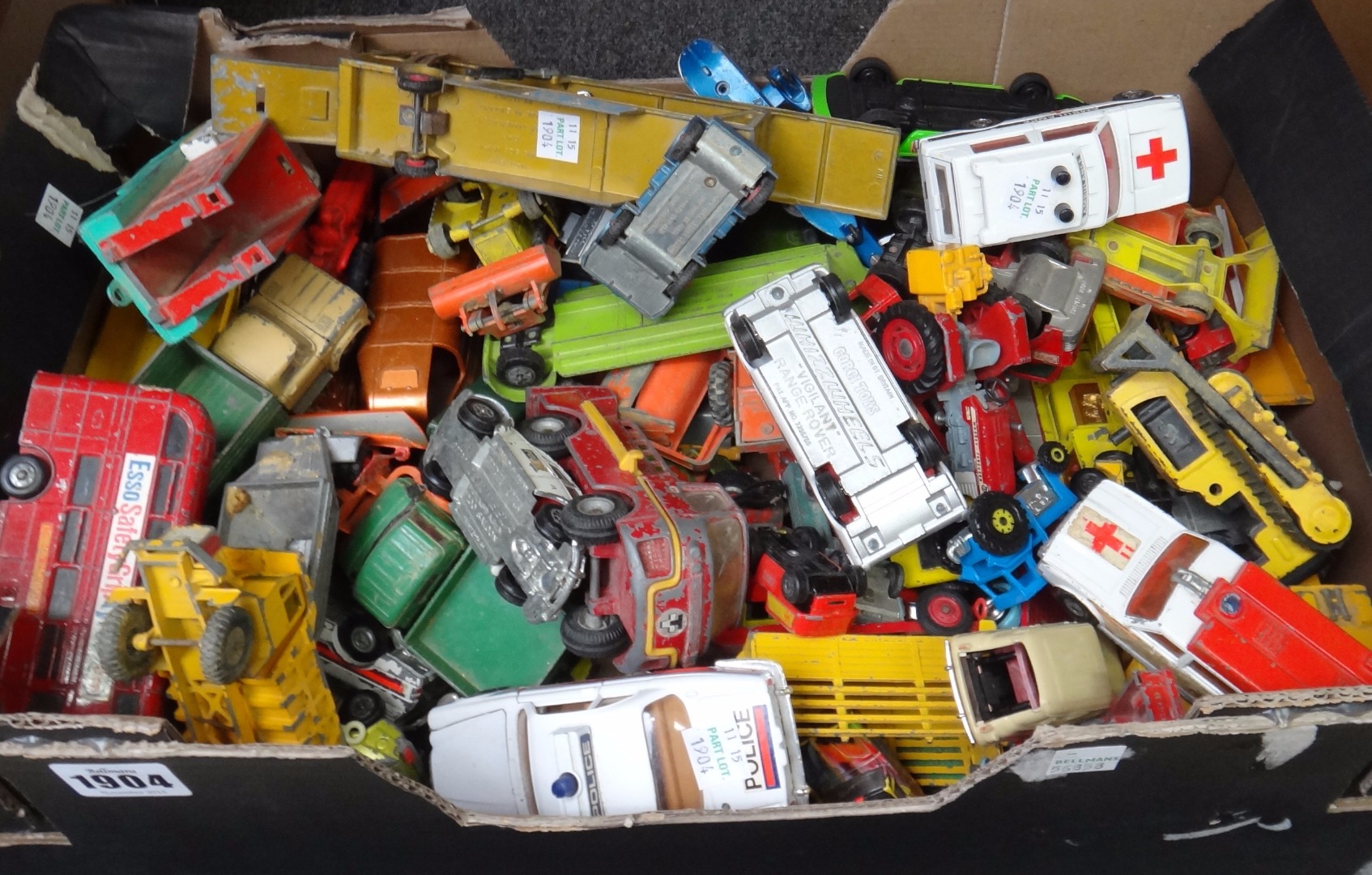 Appraisal: A quantity of vintage die-cast vehicles including Dinky Corgi Matchbox