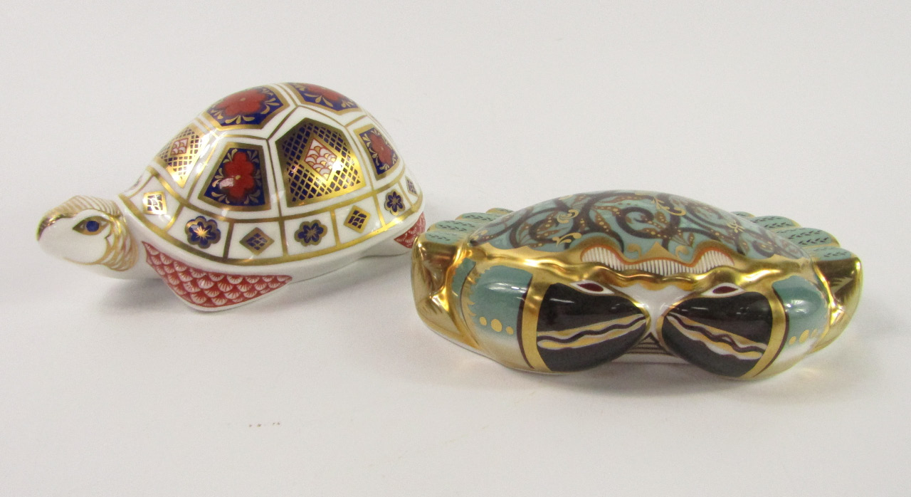 Appraisal: A Royal Crown Derby Imari paperweight modelled as the Cromer