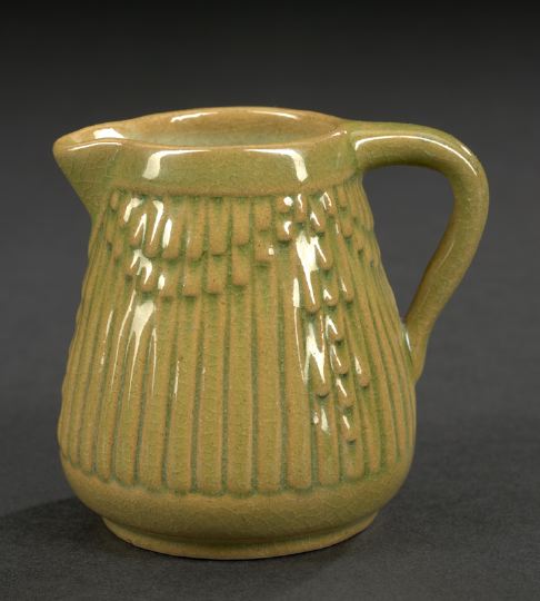 Appraisal: Rare Small Newcomb College Pottery Cream Pitcher in Espanol decor