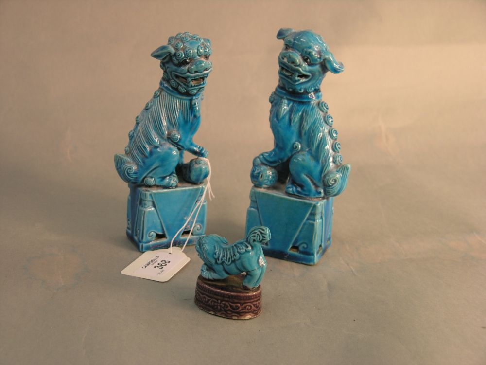 Appraisal: A pair of late th century Chinese Kylin models each