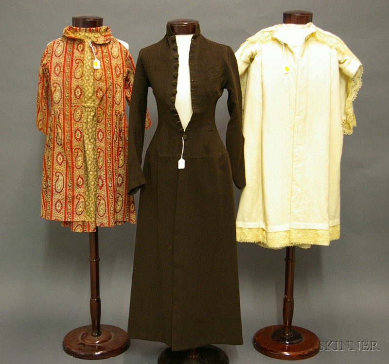 Appraisal: Two th Century Children's Coats and a th Century Youth's