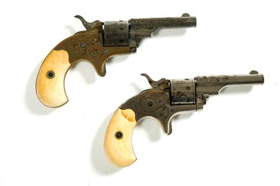 Appraisal: TWO COLT OPEN TOP POCKET REVOLVERS American ca s Both