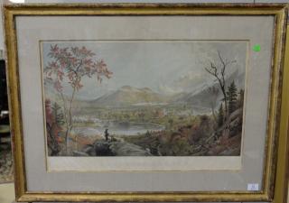 Appraisal: After Jasper Cropsey chromolithograph American Autumn Starrucca Valley Erie Road