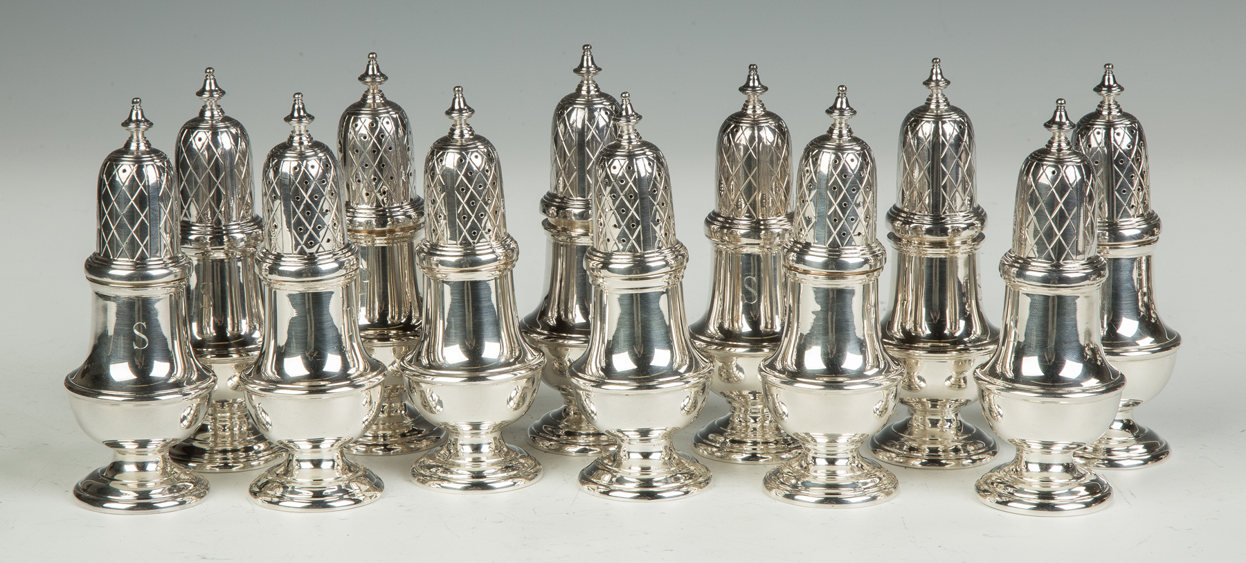 Appraisal: Set of C J Vander George III Sterling Silver Castors