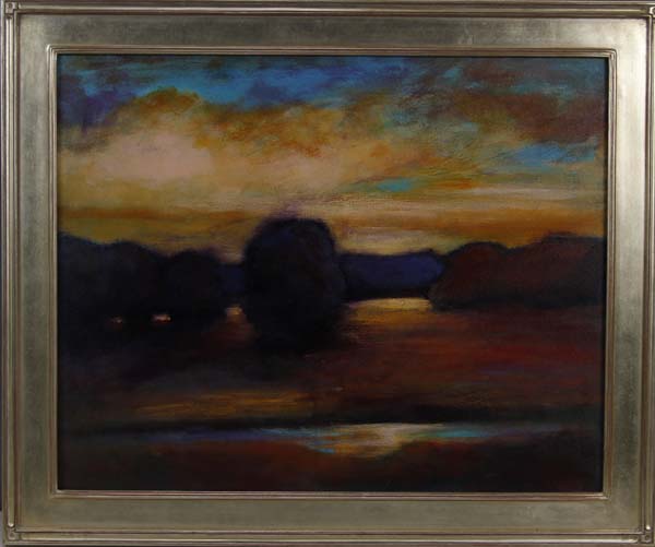 Appraisal: S T Geoghan A Dramatic Evening Sky oil on canvassigned