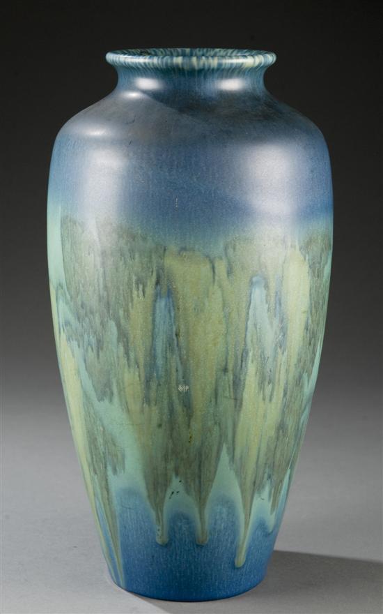 Appraisal: Rookwood matte vase by Charles Klinger Tapered bulbous form with