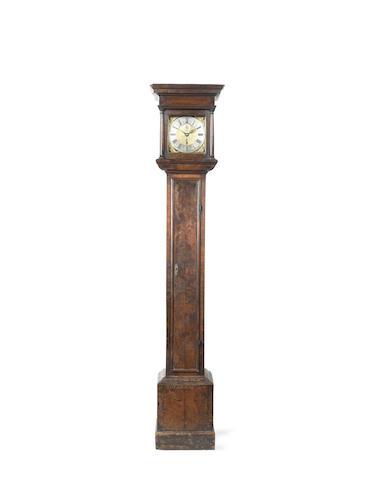 Appraisal: A late th century walnut long duration longcase timepeice William