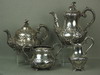 Appraisal: TEA SET - ASSEMBLED FOUR PIECE LONDON HALLMARKED STERLING TEA