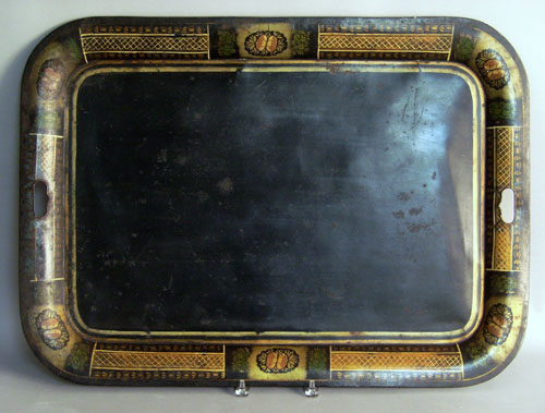 Appraisal: Tole tray th c l w