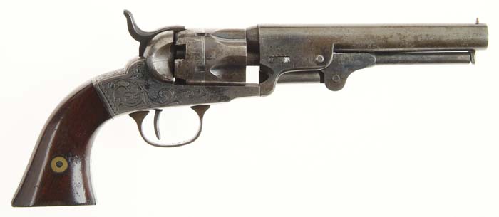 Appraisal: RARE FACTORY ENGRAVED B J HART POCKET REVOLVER Cal SN