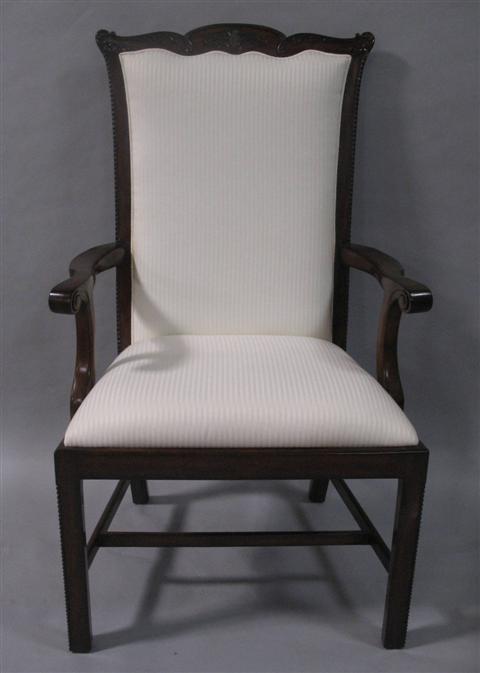 Appraisal: MAITLAND SMITH CHIPPENDALE ARMCHAIR th century with carved pierced back