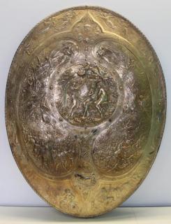 Appraisal: Finely Executed th C Signed Milton Shield With plaque verso