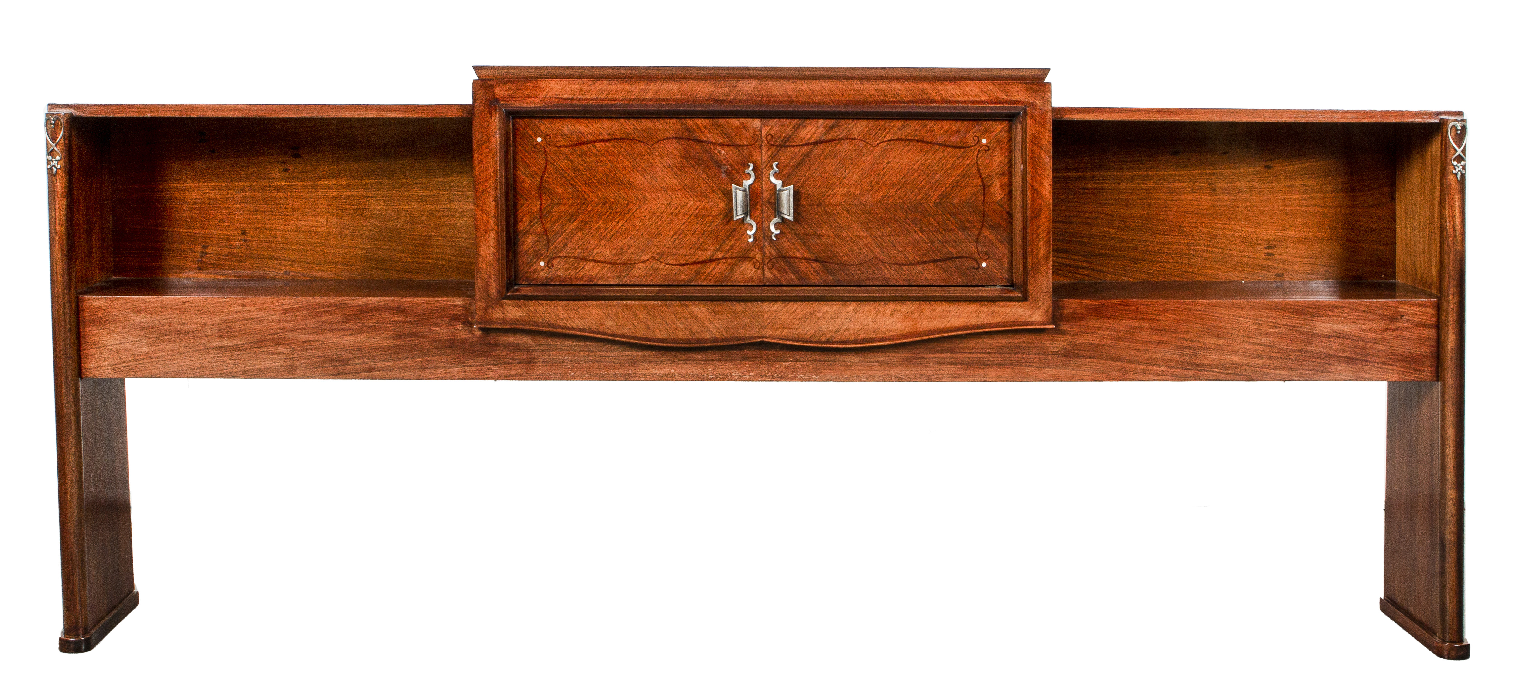 Appraisal: ART DECO MAHOGANY CONSOLE TABLE Rectangular Art Deco Style Moderne