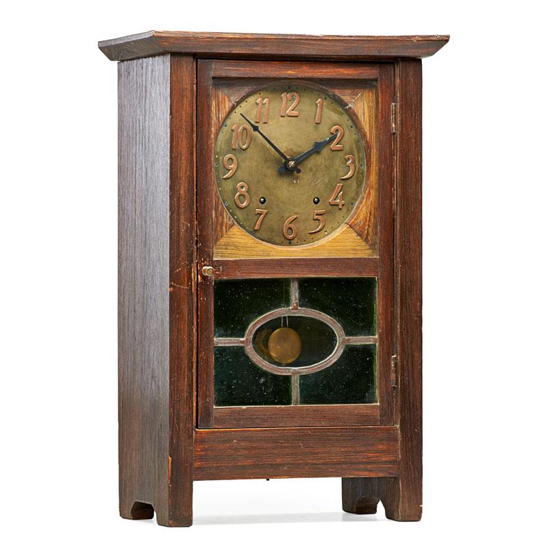 Appraisal: GUSTAV STICKLEY Rare mantle clock Condition Report All original parts