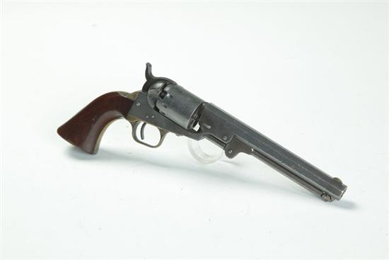 Appraisal: MANHATTAN PERCUSSION REVOLVER Navy type caliber five-shot - '' octagonal