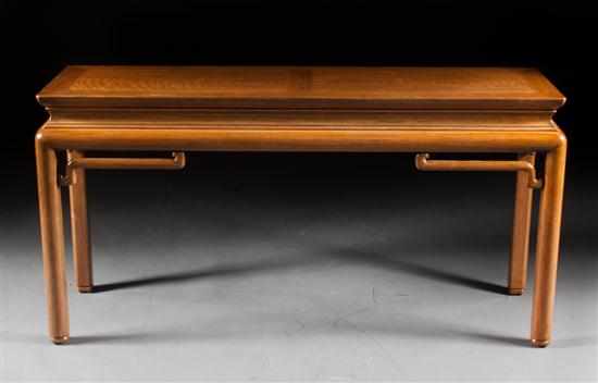 Appraisal: Chinese style mahogany sofa table in H in W in