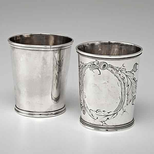 Appraisal: Duhme Co Sterling Julep Cups Cincinnati OH ca two sterling