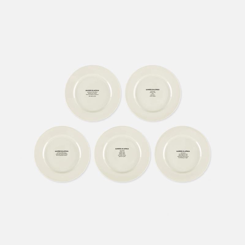 Appraisal: Carrie Mae Weems Landed in Africa Plates set of five